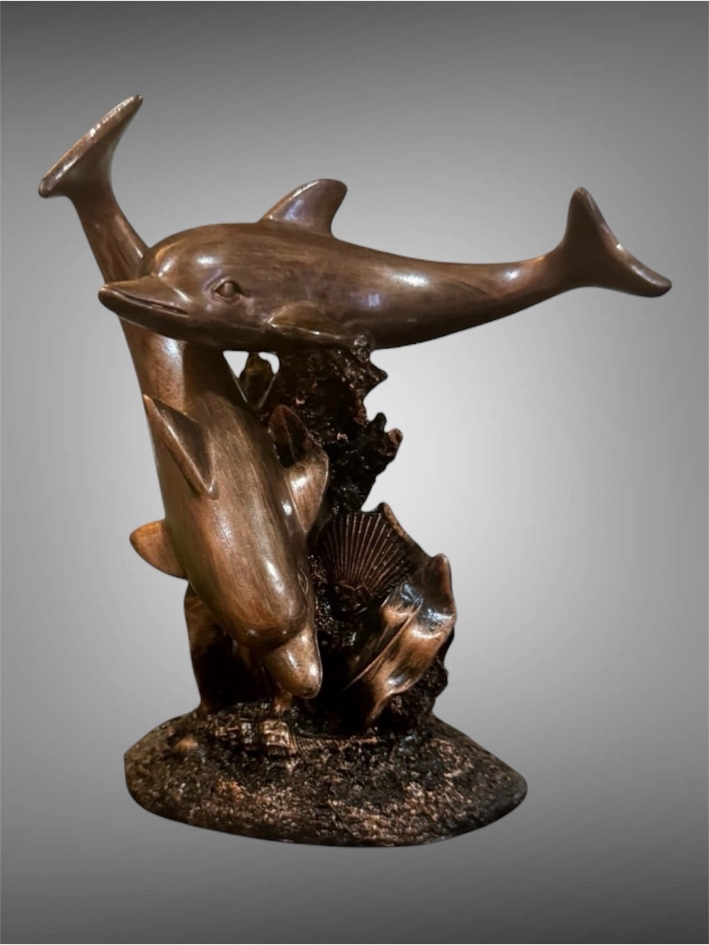 JUMPING DOLPHINS TABLETOP DECOR
